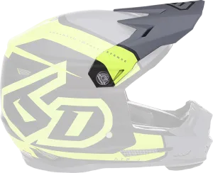 6D ATR-2Y Visor - Torque - Neon Yellow 72-4137