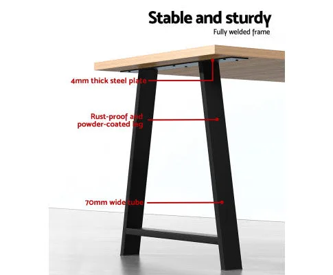 Artiss Set of 2 Table Legs Coffee Dining Table Legs DIY Metal Leg 72X50cm
