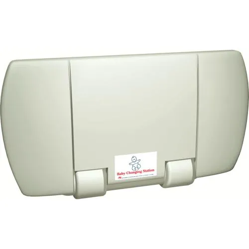 ASI® 9012 BABY CHANGING STATION -  HORIZONTAL, HDPE PLASTIC, SURFACE MOUNTED