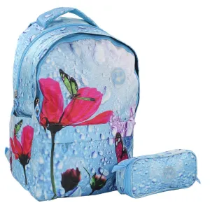 Backpack 18-Inch   Pencil Pouch (Butterfly)