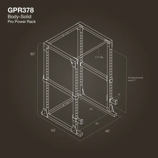 Body-Solid  Pro Power Rack (GPR378)