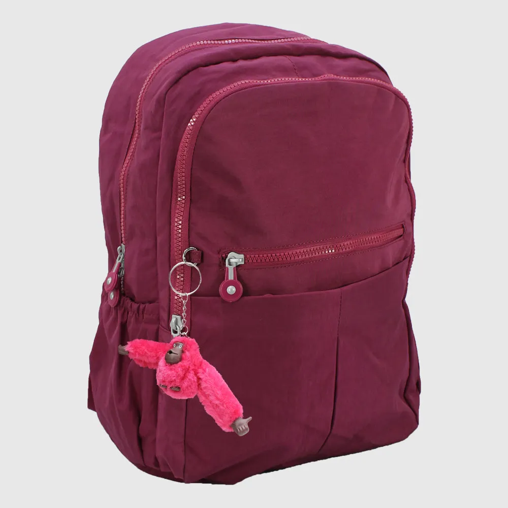Burgundy 18 Inches Backpack