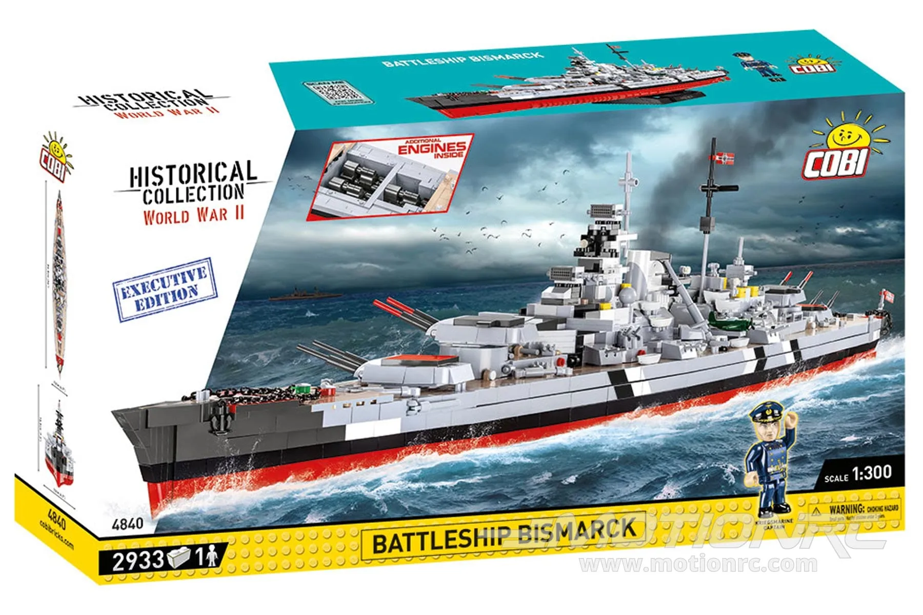 COBI Executive Edition German Battleship Bismarck 1:300 Scale Building Block Set
