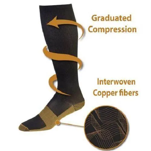 Copper Compression Socks (7 Pairs) for Women & Men-Workout And Recovery