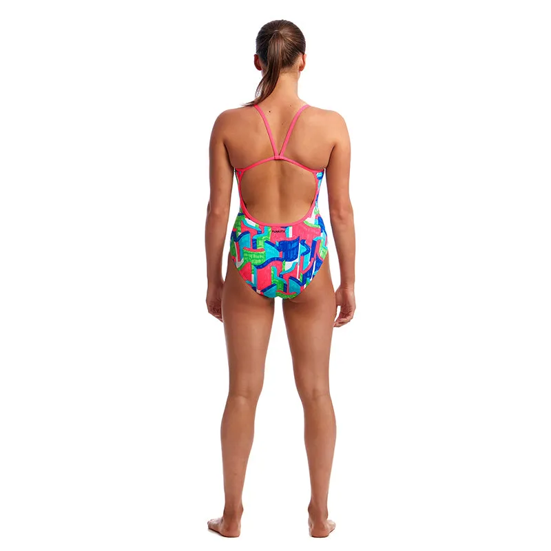 Funkita - Texta Towers - Ladies Single Strap One Piece
