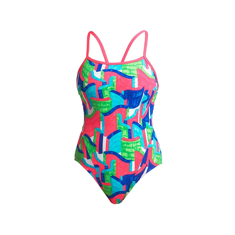 Funkita - Texta Towers - Ladies Single Strap One Piece