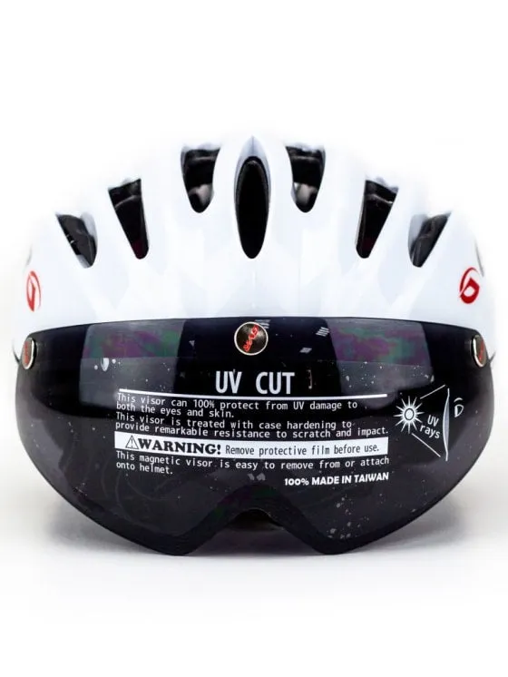 GVR 203V Solid Adult Helmet - White