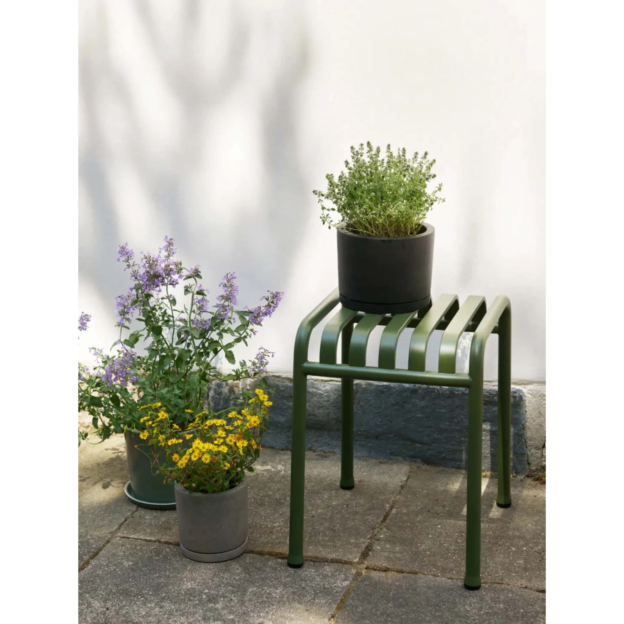 Hay Palissade stool, olive
