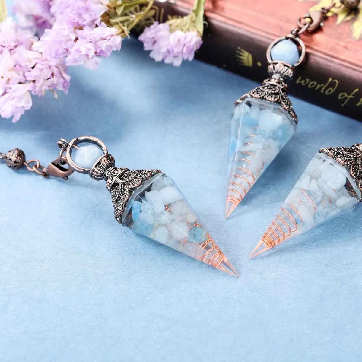 Healing Crystal Pendulums for Dowsing Divination | Jovivi