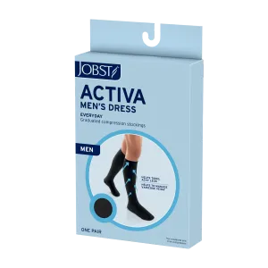 JOBST ACTIVA Men's Dress 8-15 mmHg Compression Socks Knee High