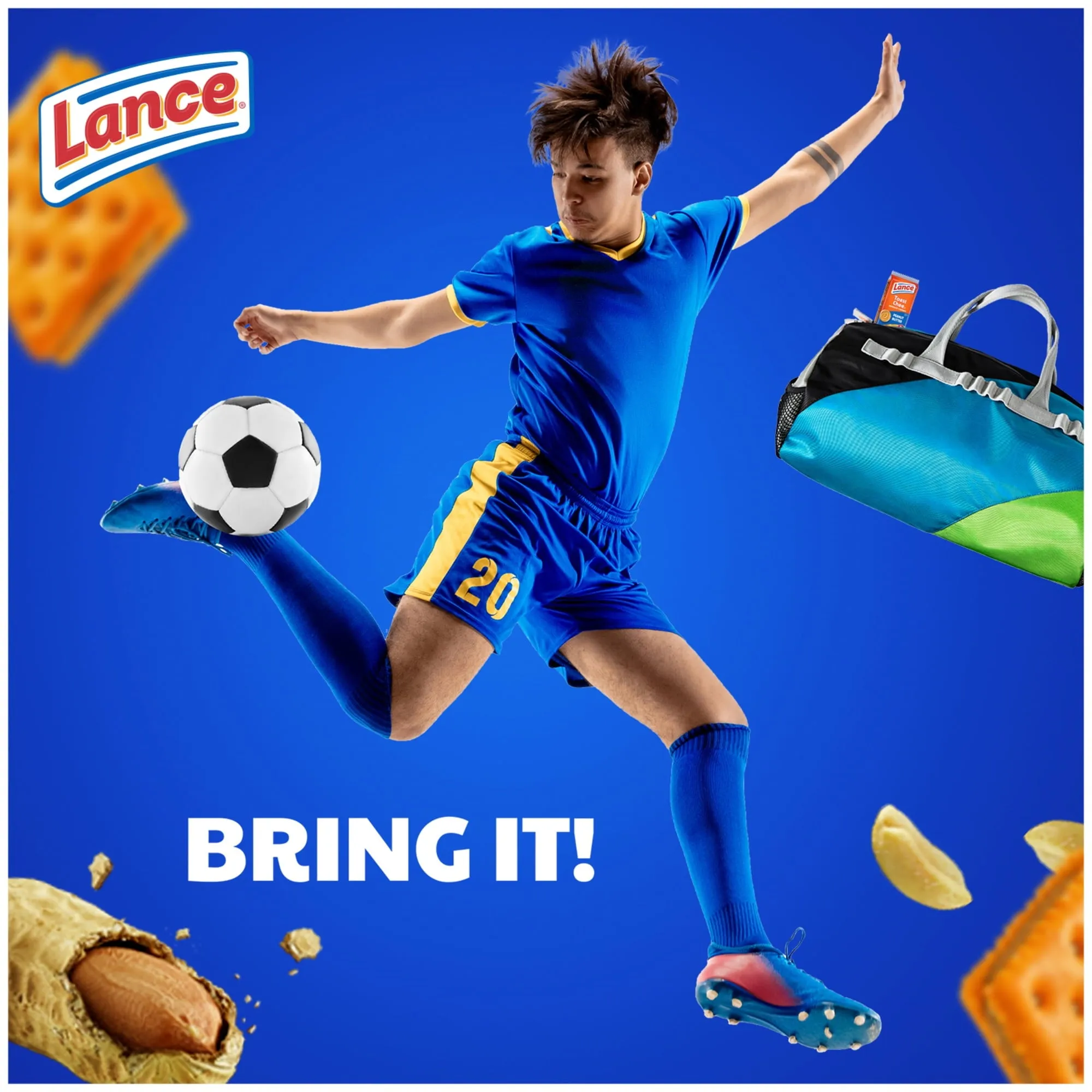 Lance Sandwich Crackers, ToastChee Peanut Butter, 8 Individual Packs, 6 Sandwiches Each