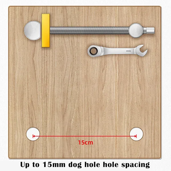 Levoite™ Adjustable Workbench Bench Dog Screw Clamp Workbench Stop