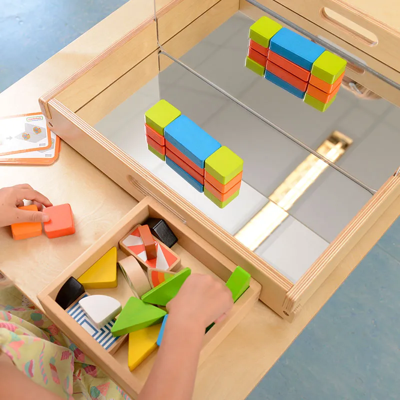 Mirror Block and Dry Erase Block Set 6-piece