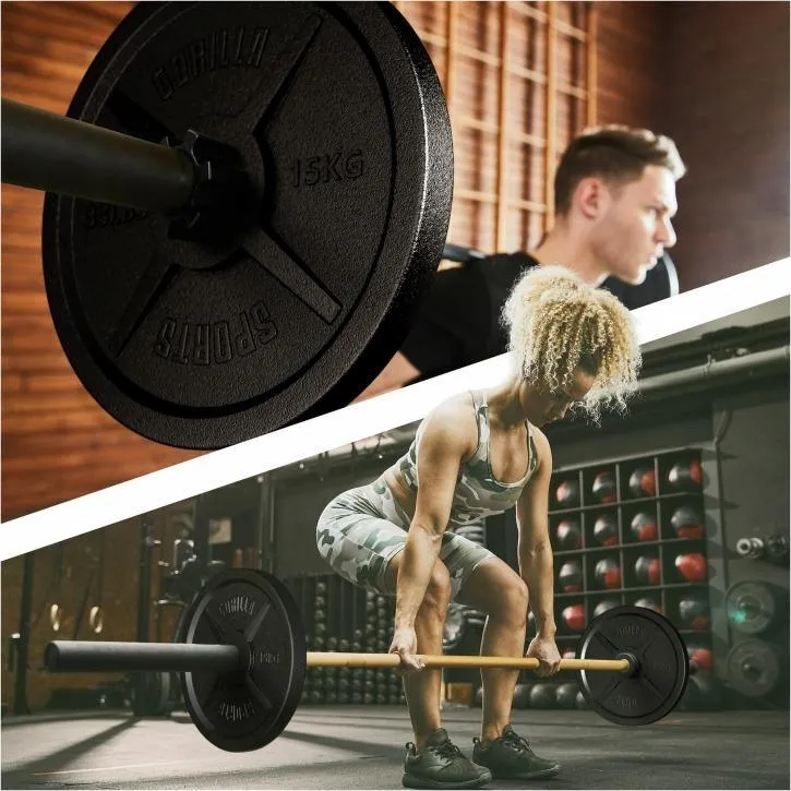 Olympic Cast Iron 30KG Weight Plate Set 50/51 mm - 2x 15KG