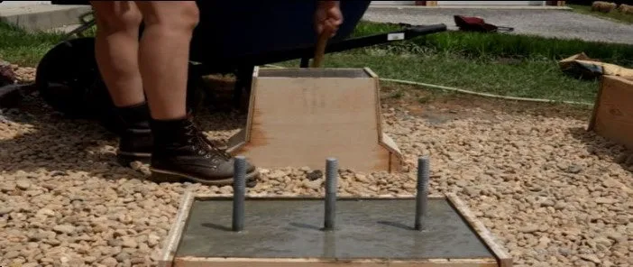 Outdoor Wooden and Concrete Garden Bench - DIY Plans - Park Bench Seat - Build Your Own