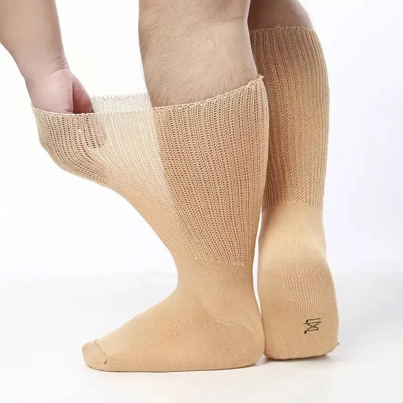 Plus Size Loose Socks Anti-Slip Diabetic Socks(2 Pairs)