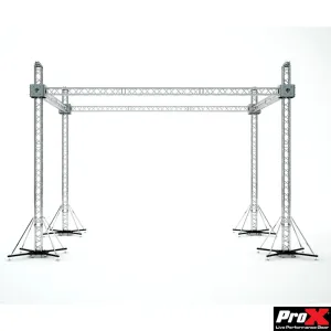 ProX XTP-GS302023 Stage Flat Roofing System Package With 4 Chain Hoists | 30 Ft W x 20 Ft L x 23 Ft H