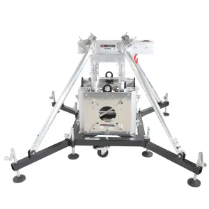 ProX XTP-GSBPACK164 Truss Tower Stage Roofing System Package -Top Block | Hinges | Base | Outriggers and 1.64 Ft. 2 mm Wall Truss Segment