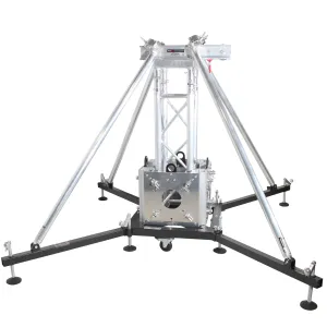ProX XTP-GSBPACK3 Truss Tower Stage Roofing System Package -Top Block, Hinges, Base | Outriggers and a 3.28 Ft. 2 mm Wall Truss Segment