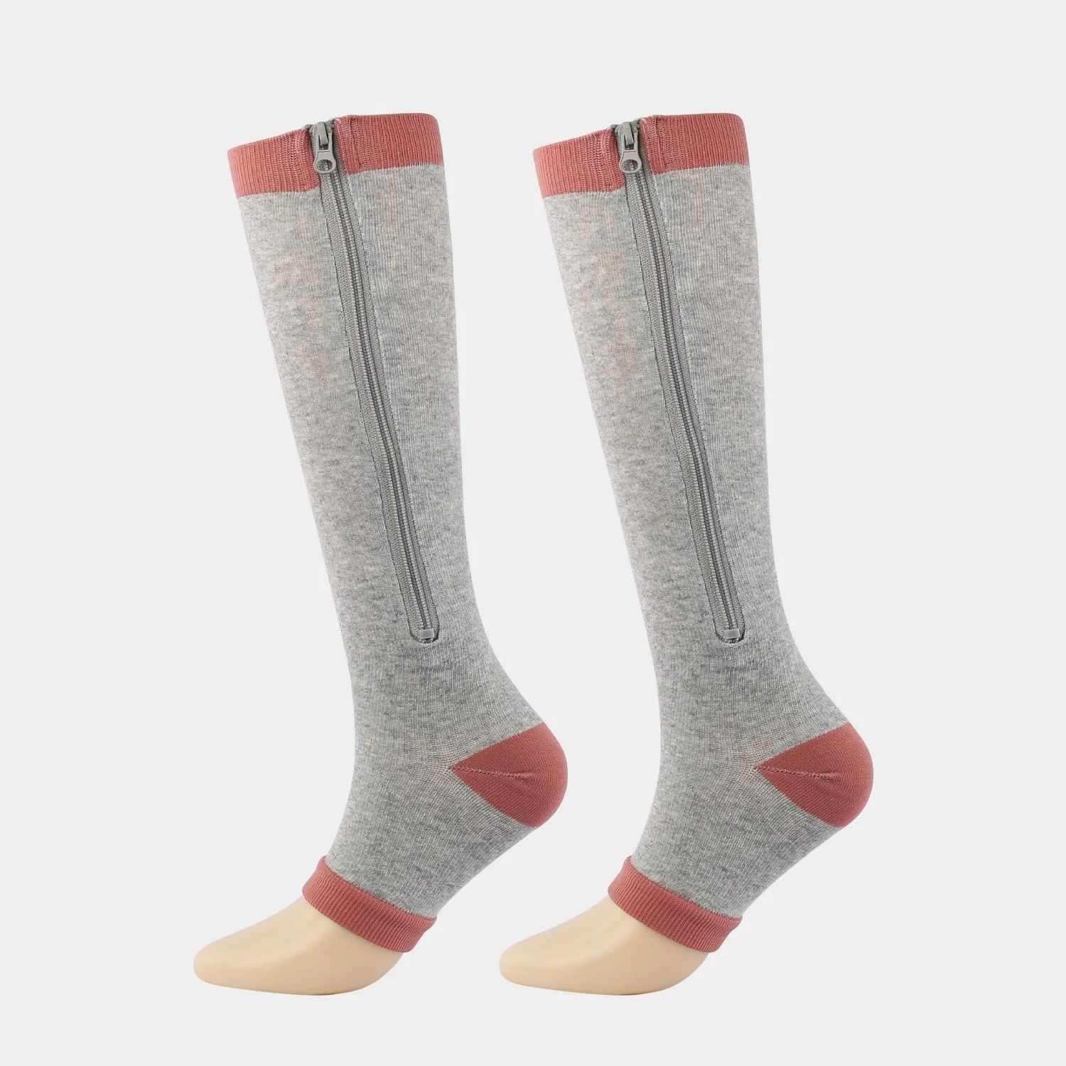 ROYALUCK Copper Zipper Compression Socks Medical Compression Socks For Women&Men