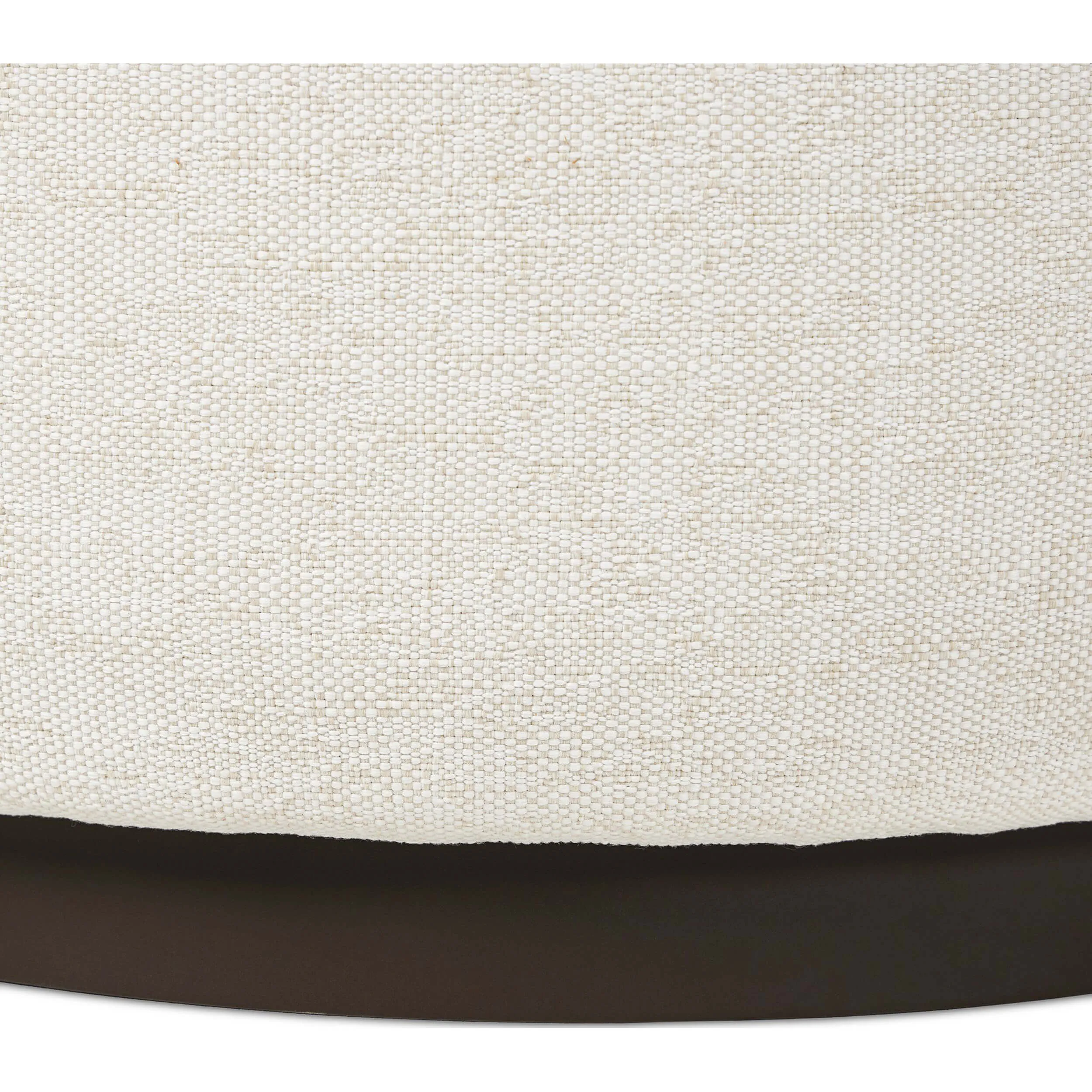 Sinclair Round Outdoor Ottoman, Alessi Linen