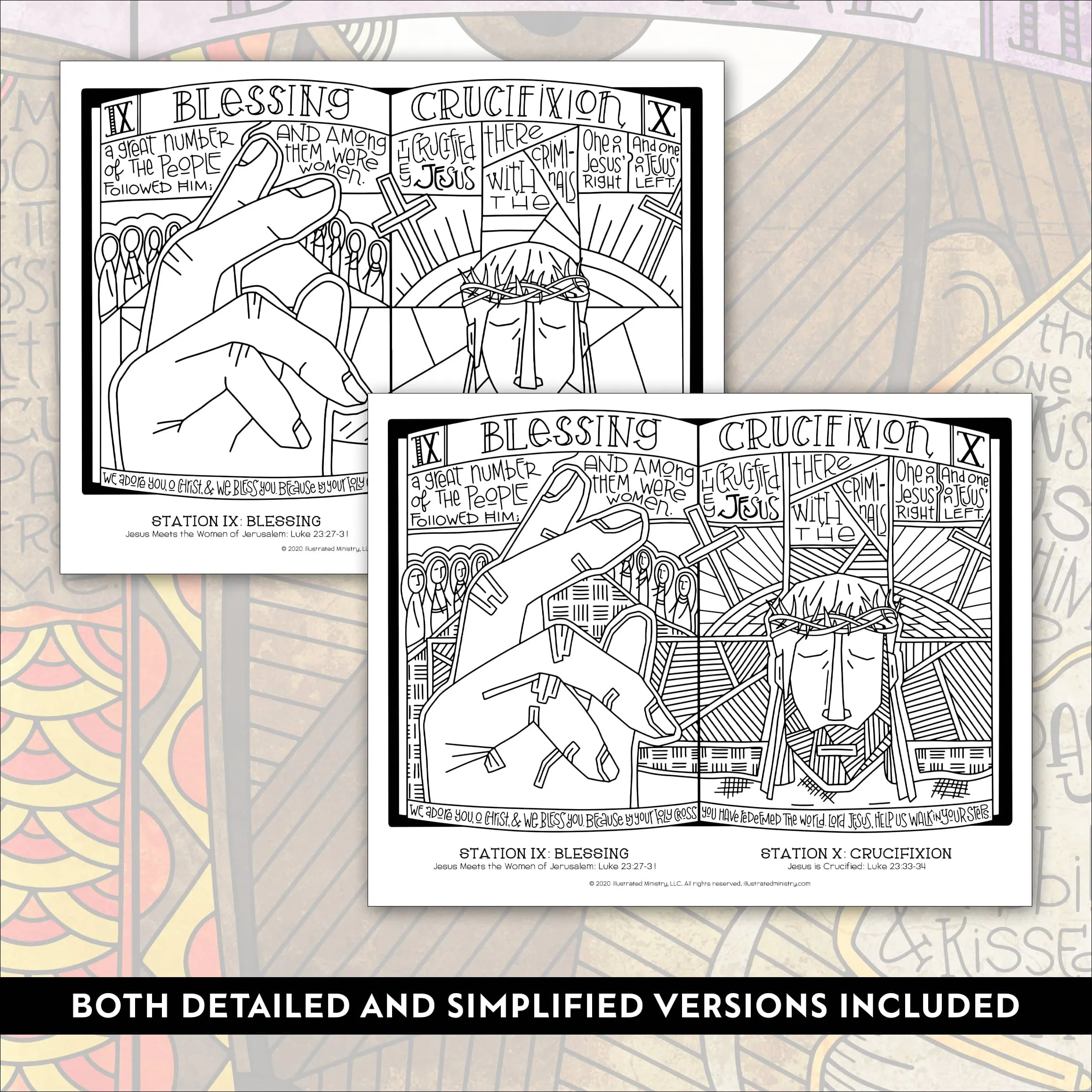 Stations of the Cross Coloring Pages