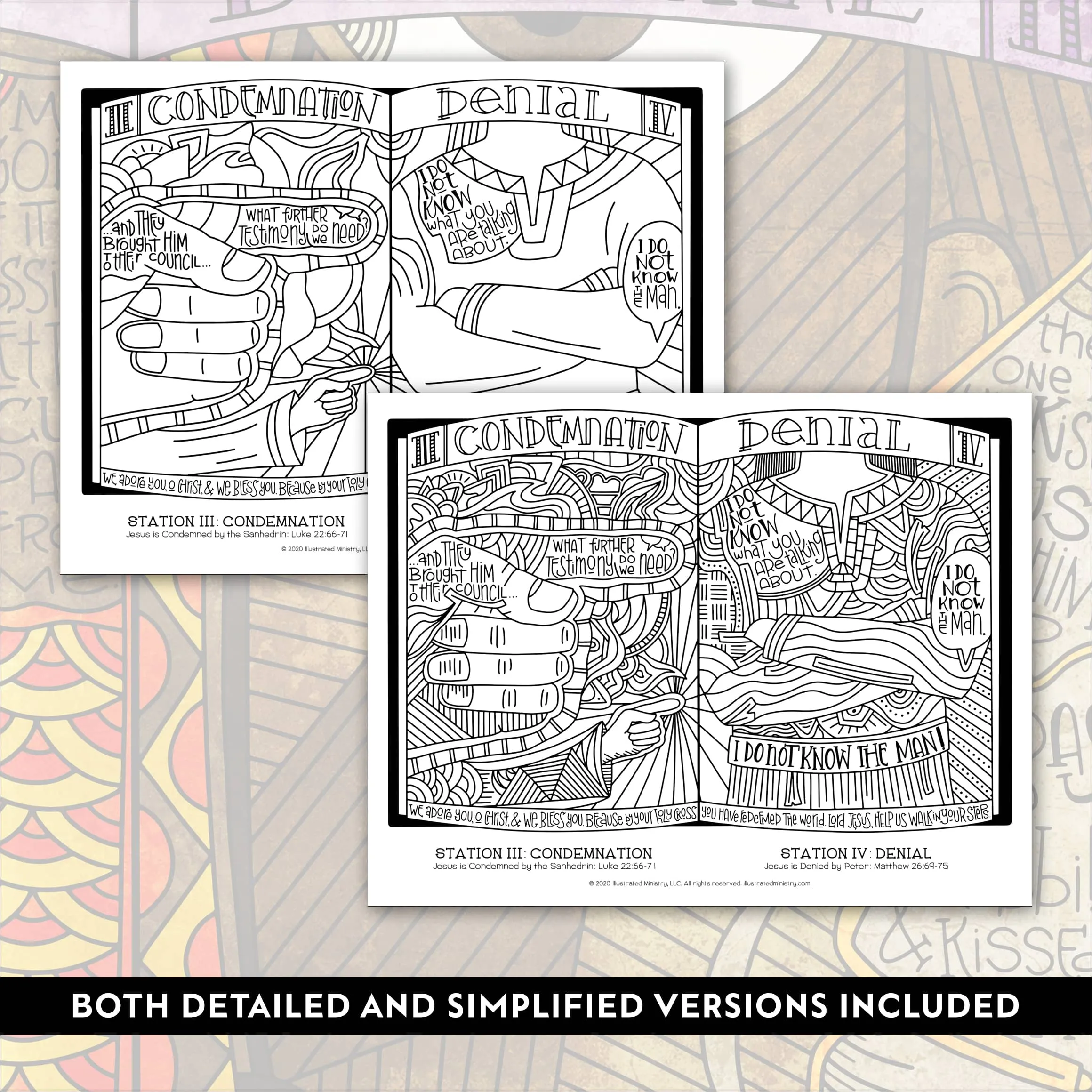 Stations of the Cross Coloring Pages