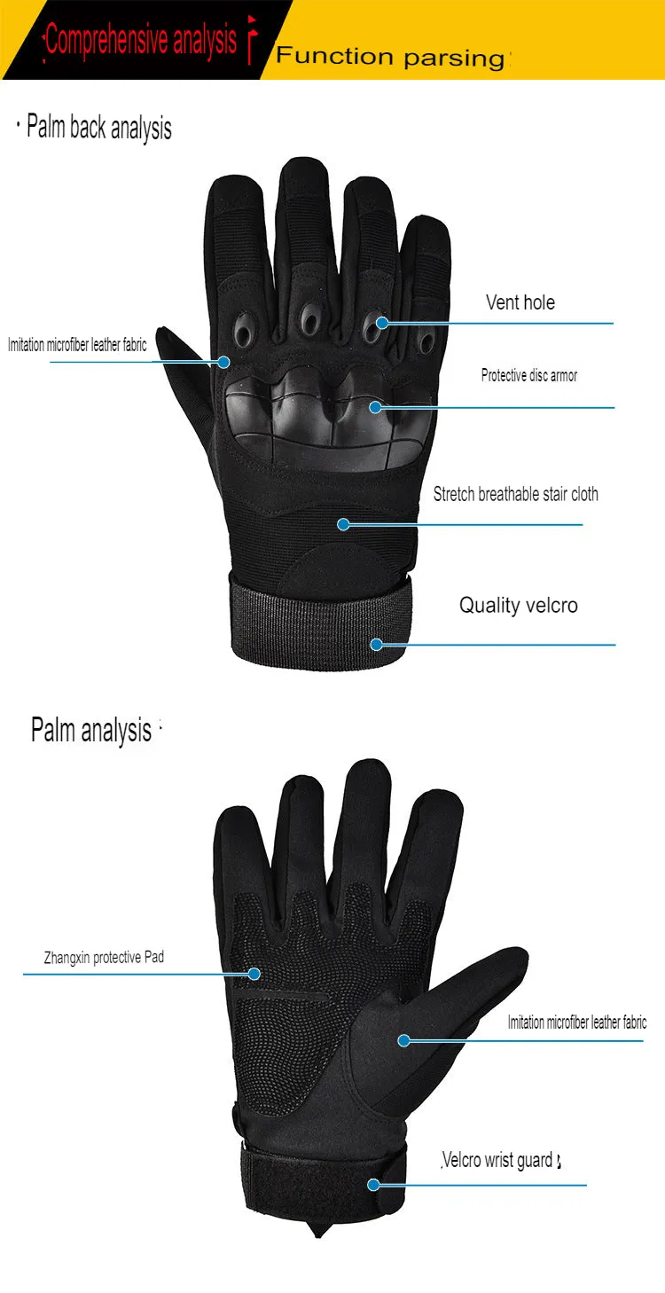 Summer combat fighting tactics special half-finger gloves for men outdoor mountain climbing non-slip soft shell long-finger foreign trade cross-border gloves
