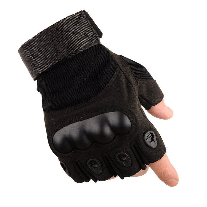 Summer combat fighting tactics special half-finger gloves for men outdoor mountain climbing non-slip soft shell long-finger foreign trade cross-border gloves