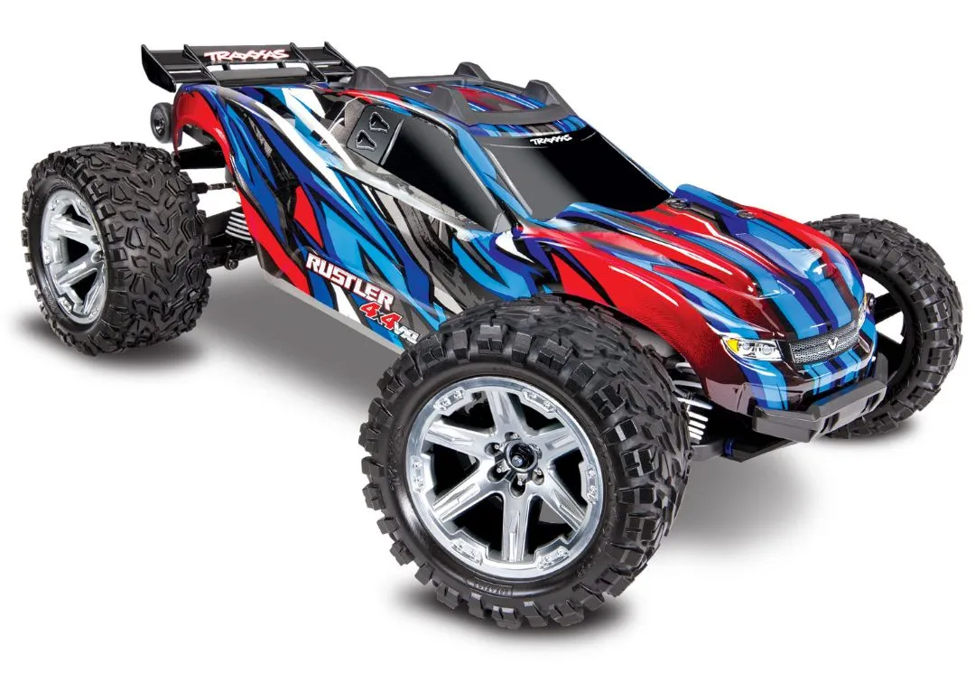Traxxas Rustler 1/10 4x4 VXL 3S RTR w/No Batt/Charger (Blue)