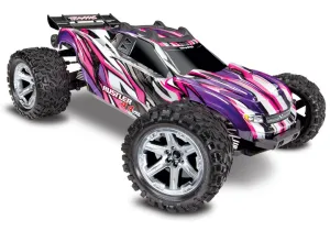 Traxxas Rustler 1/10 4x4 VXL 3S RTR w/No Batt/Charger (Pink)