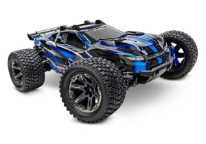 Traxxas Rustler 4x4 Ultimate 1/10 Stadium Truck VXL-3s w/No Battery and Charger(Blue)