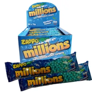 Zappo Millions Blueberry 75g | 24 X Chewy Packs
